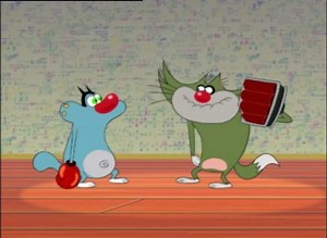 Oggy the future boxing champ 🥊 #oggyandthecockroaches #cartoon #cat #fun #kitty #boxing | Oggy and the cockroaches