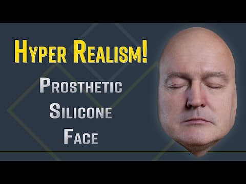 Hyper Realism Silicone Prosthetic Face - 4K! (with Hair Punching) Hyperrealistic / 3D Art / Makeup