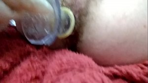 Girlfriend doing inversion with Pap smear