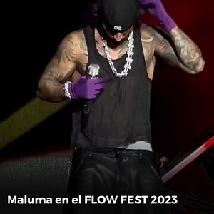 #Música #Maluma // Maluma durante su presentación en el Flow Fest 2023 😱😱👇👇 | 91.5 FM
