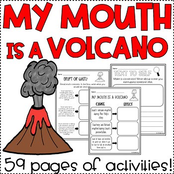 My Mouth is a Volcano Book Companion Activities | SEL Read Aloud #hello26