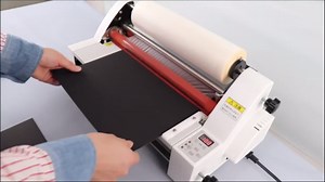 13.7" Laminating Machine, Hot and Cold Roll Laminator Thermal Roll Laminating Machine for Single/Dual Sides A3/A4 Paper Lamination