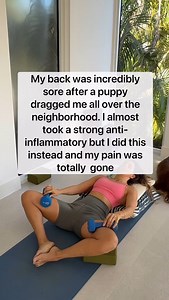 I have been puppy sitting for the weekend and she dragged, pulled, yanked me all over the neighborhood 🙃 Then she cried all night and needed to sleep rightonmyface. So here we are - am sleep deprived and sore. Out of my “usual.” I started to feel the familiar pain in my butt - literally. The signal that a back “thing” is impending. Stress / change in habits / new movement patterns can bring on a spasm for anyone. That is usually how it goes. Unless you nip that in the bud. I did this sequence a