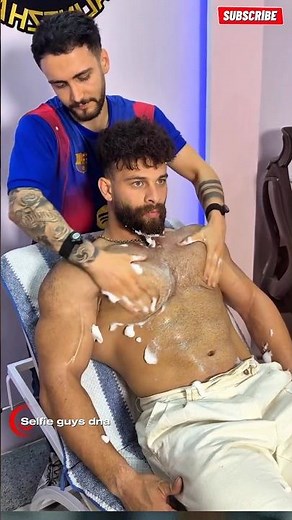 Handsome Guy Stunning Muscles Therapy Turkish Massage #shorts