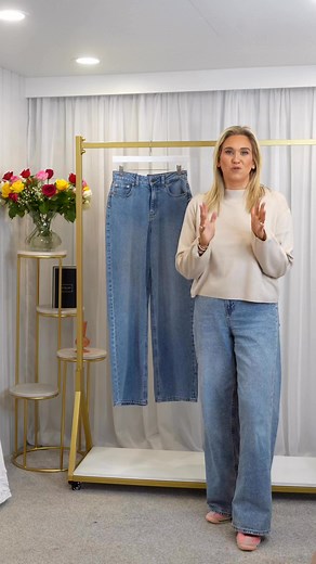 NEW wide leg, light wash jeans ❤️‍🔥❤️‍🔥 & what a bargain they are 🙌🏻 #fashiongirlies #whatiwore #whatsinmywardrobe #styleme | Pretty Robin Boutique