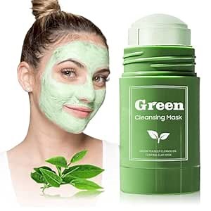 Green Tea Clay Face Mask - Green Tea Skin Care for Removes Blackheads Mask, Pore Cleansing Green Tea Clay Skin Mask, Deep Cleanse Mask for All Skin Types (1 PCS)