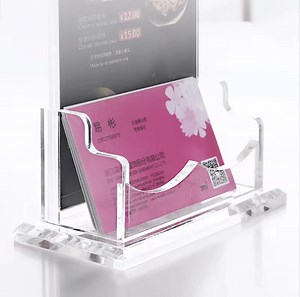 [Hot Item] Acrylic Display Racks Standing Portable Transparent Display Shelf for Office