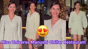 Former Miss World Manushi Chillar gets Spotted at Restaurant in BKC | Varinder Chawla