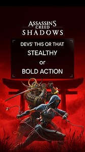 4 comments | THIS or THAT?!  We asked our devs what excites them most in #AssassinsCreedShadows! Hidden Blade? Grappling Hook? Stealth? Check out their answers and let us know yours in the comments!  | Ubisoft Toronto | Facebook