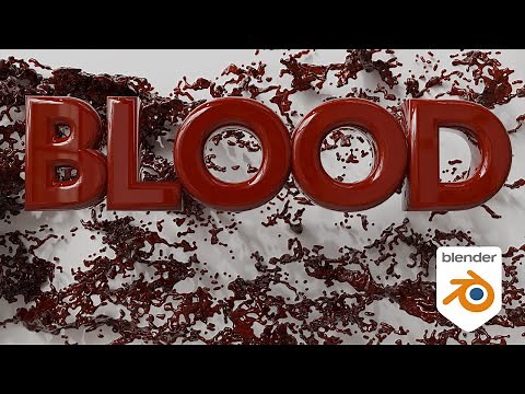 How to make blood in Blender 4! Splattter and sploosh!