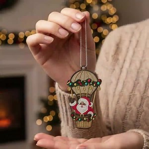 FSL Santa Claus Embroidery Design, Christmas Ornament & Earrings (digital Download) - Etsy