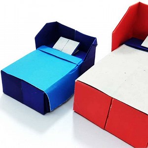 4K views · 104 reactions | Beautiful Doll Bed Making Very Easy Tutorial For Kids. #doll #bed | Origami Art & Crafts | Facebook