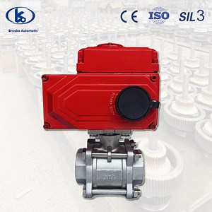 [Hot Item] Electric Ball Valve SS304 on/off Type 3PCS 24V DC Rotary Electric Actuator