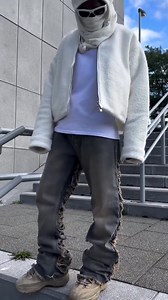 wys, do we bring back the Relaxed Rigid Flare Extreme Ripped Jeans?? 👀 Boucle Textured Padded Bomber, ID: BMM54702 📹 Shop now: bit.ly/3QLkhc | boohooMAN