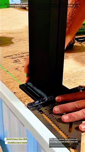 Metal Frame Base Fixing — Precision Screw Installation