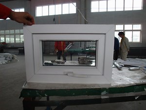 [Hot Item] Factory Customized White Color Conch Brand UPVC Vinyl Awning Window Top Hung Window