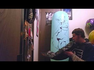 (ASMR) Blowing up a jumbo beach ball