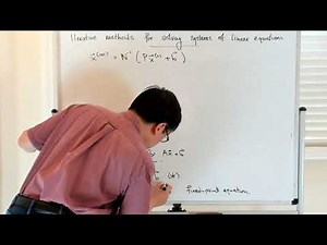 Iterative methods for systems of linear equations - Jacobi iteration