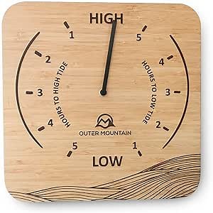 Tide Clock - Nautical Wall Clock Showing High and Low Tide Times