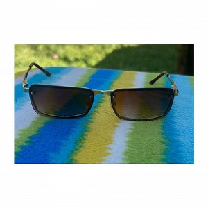Panama Jack Sunglasses Unisex Brown Silver Good Etched Scroll Rectangular - Etsy UK