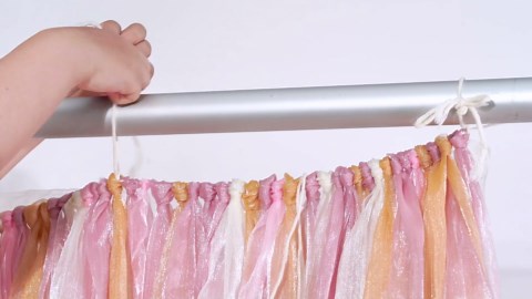 Fall Backdrop Streamer for Party: Birthday Curtain Backdrop Drapes - Bright Colorful Background for Wedding Bachelorette Photo Booth Party Decorations 6ftx6.6ft