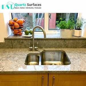 [Hot Item] Crystal Gray Quartz Countertops with White Veins