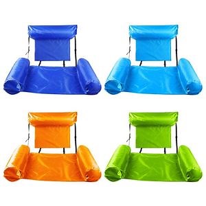 [Hot Item] Floats Foldable Inflatable Swimming Floating Pool Lounge Chair