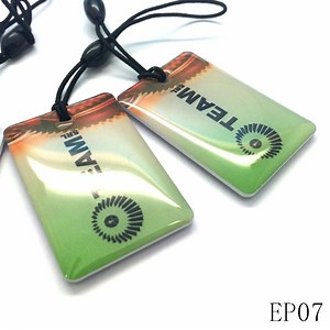 [Hot Item] NFC Custom 13.56MHz Mifrae Epoxy RFID Keytag Keyfob Passive NFC Keychain