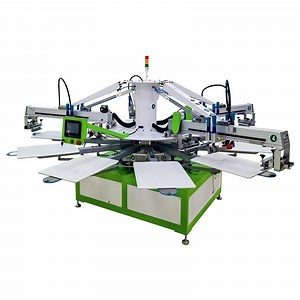 [Hot Item] 4color Carousel Automatic Screen Printing Machines for Tshirt Screen Printers Kraft Paper Bag Serigraphy Printing Machine Textile Srigraphie Imprimante