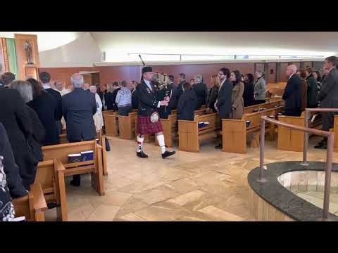 Bagpipe Recessional- Funeral Mass Dr Michael T