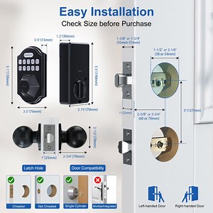 [Hot Item] Keyless Entry Door Lock, Fingerprint Electronic Keypad Deadbolt Lock, Smart Lock for Front Entry Door