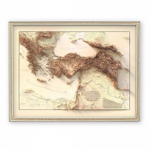 Ottoman Empire Map Print (1893): Topographic Wall Art - Etsy