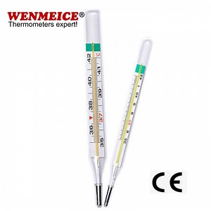 [Hot Item] 32-42c CE/RoHS/FDA Certificated Red Liquid Mercury-Free Glass Clinical Thermometer for Baby Adults Temperature Measurement