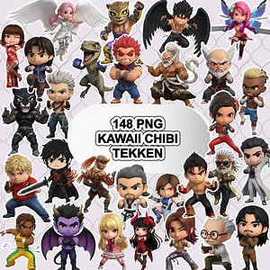 Tekken Sticker Pack: 148 Kawaii PNG Stickers (digital Download) - Etsy