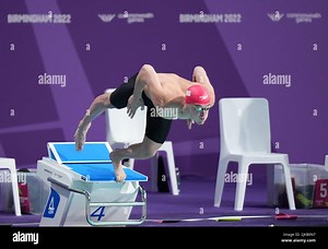 England's James Wilby in the Men's 50m Breaststroke - Heat 4 at Sandwell Aquatics Centre on day four of the 2022 Commonwealth Games in Birmingham. Picture date: Monday August 1, 2022 Stock Photo - Alamy