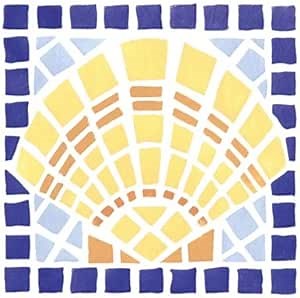 Designer Stencils Mosaic Shell Stencil Wall Stencil SKU #2061