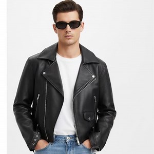 Unisex Black Leather Biker Jacket:classic Moto Style With Zipper Detail - Etsy Canada