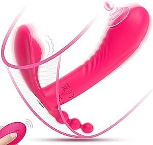 Fully-Fitted Wearable Butterfly Vibrator, G Spot Vibrator Clitoral Stimulator with 10 Flapping & Vibrating Modes, Remote Control Panty Vibrator Anal Sex Toys, Rose Toys Vibrator for Women