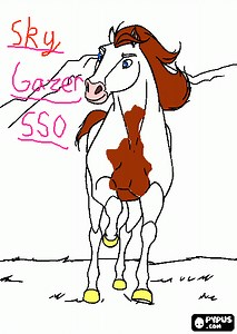 SkyGazer coloring page, printable SkyGazer