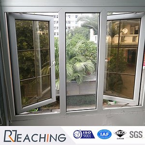 [Hot Item] Conch Brand Three Sash Tempered Glass Casement Window with Handle Lock