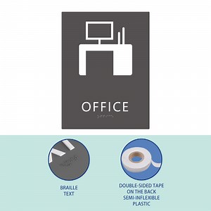 [Hot Item] Office Signs-Raised Print Cafeteria Signs Ada Compliant Signage for Dining Hall