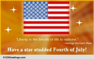 Star Spangled Message...