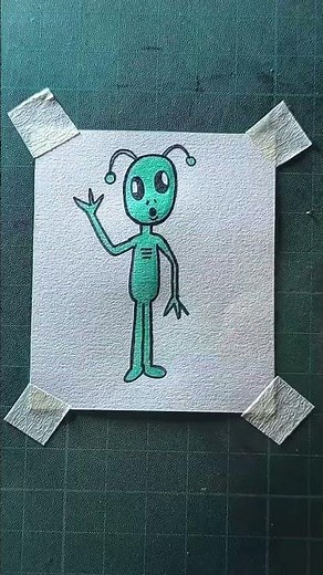 alien drawing
