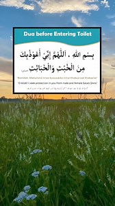 2.8K views · 90 reactions | Dua Before Entering Toilet / بیت الخلا میں داخل ہونے سے پہلے ہی دعا #دعاء #dua #مسنون #hadithoftheday #hafiz_abdul_ghaffar_salafi | صحیح البخاری و مسلم Sahih Al-Bukhari Wa Muslim | Facebook