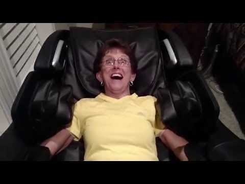 Great Grandma Takes a Ride in Massage Chair