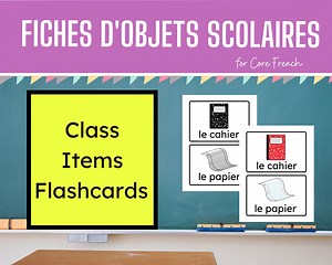 Flashcard di classe francese - Etsy Italia