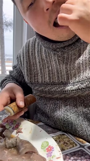 Very tasty blood sausage ⧸Очень вкусная кровяная колбаса ⧸ ASMR😂 ⧸ АСМР😂 | Yoruba