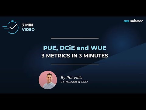 PUE, DCiE, WUE | Three metrics to determine how efficient your datacenter is