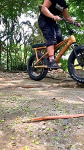 Part #FatBike, part #BMX, all #Bamboo, and 100% fun! This #BambooBike can take you just about anywhere, all-smiles along the way! #Bambike #FatBiker #AltBike #AllTerrainBike #ATB #MountainBMX #TrailBMX #Sustainability #HandmadeBike | Bambike