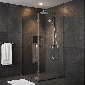 [Hot Item] Elegant L-Shape Shower Screen with 6mm Durable Glass